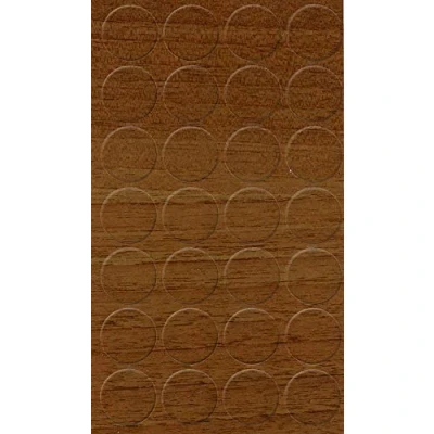 Afbeelding van haggiy Zelfklevende afdekkappen voor meubels en vloeren schroefafdekking afdekking schroeven meubelbeschermkappen 20 mm 28 stuks meubelpleiste (Ecco walnoot)