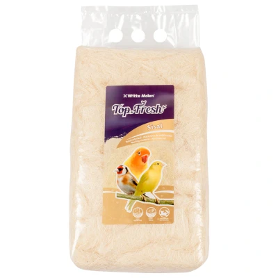Afbeelding van Witte Molen Vogelnest Vogel Top Fresh Sisal 500gr Wit 1st