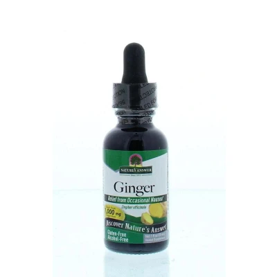 Afbeelding van Natures Answer Gember extract 1:1 alcoholvrij 1000 mg 30 ml