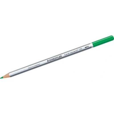 Afbeelding van Staedtler 125 53 karaat aquarel kleurpotlood, wateroplosbaar, 6 stuks in kartonnen etui, lindegroen