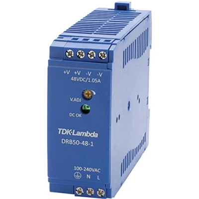 Afbeelding van TDK Lambda DRB50 48 1 DIN rail netvoeding V/DC 1.05 A 50.4 W Aantal uitgangen: x Inhoud: stuk(s)