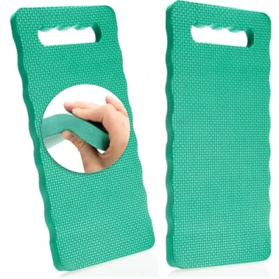 Afbeelding van COM FOUR® 2x kniekussens voor de tuin kniemat tuinieren kniebeschermers handwerk en vrije tijd kniebeschermingsmat waterafstotend, warmte isolerend (groen 2 stuks)