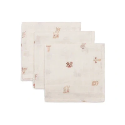 Afbeelding van Jollein Monddoekje Hydrofiel 31x31cm Animal Friends 3 Stuks Multicolor