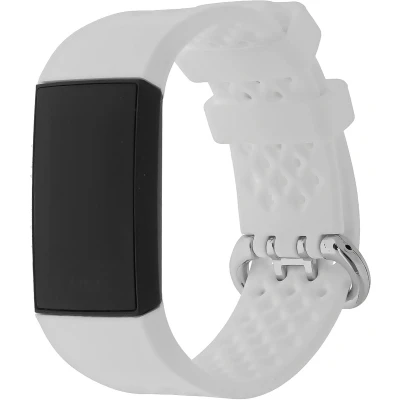 Afbeelding van Fitbit charge 3 &amp; 4 sport bandje (large) Wit bandjes