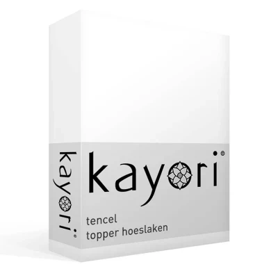 Afbeelding van Kayori Kiyo Topper HSL Tencel 160/200 210 Wit (Kleur: Wit)