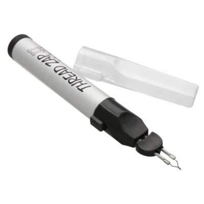 Afbeelding van The Beadsmith Draad Zap, draadbrander, 5,25 inch, drukknop, batterijwerkend (1xAA), trim, branden en smeltdraad met één aanraking, ideaal voor het afwerken van kraal weven rijgen Projecten