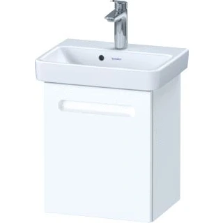 Afbeelding van Duravit No.1 wastafelonderbouwkast hangend wit mat deuraanslag rechts