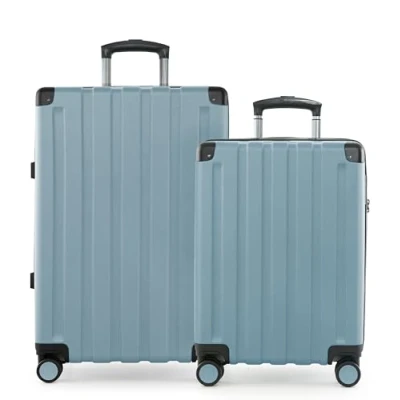Afbeelding van Hauptstadtkoffer Q Damm hardcase trolley, TSA, 4 wielen, Poolblauw., Koffer Set (S+M), Kofferset