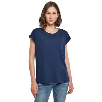 Afbeelding van Build Your Brand Dames Extended Shoulder Tee, lichtnavy, XXL