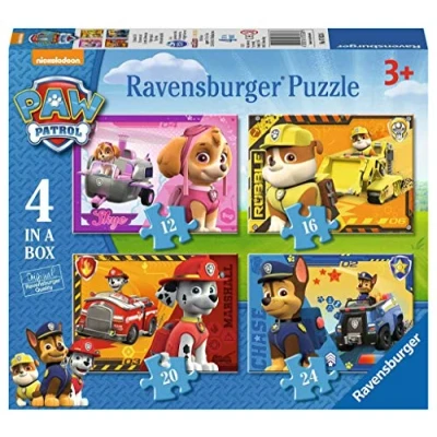 Afbeelding van Puzzel Ravensburger Paw Patrol 4x puzzels 12+16+20+24 st