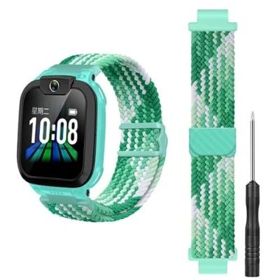 Afbeelding van GIOPUEY band compatibel met imoo Watch Phone Z7/Z6, flexibele Nylon gevlochten band, vervanging van de [Unisex], for