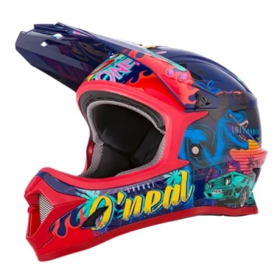 Afbeelding van O&#039;NEAL Mountain Bike Helm Kinderen MTB Downhill ABS shell, ventilatiegaten voor optimale ventilatie &amp; koeling, veiligheidsnorm EN1078 Sonus Jeugd Rex Multi Maat M