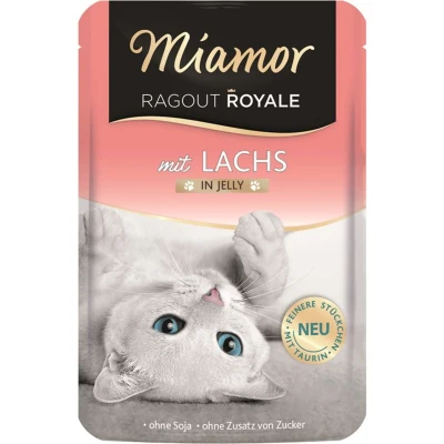 Afbeelding van Voordeelpakket Miamor Ragout Royale 22 x 100 g Kattenvoer Zalm