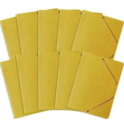 Afbeelding van Map/map met rubber A4 Bantex, A4, pak van 10 geel