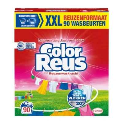 Afbeelding van Witte Reus Waspoeder Color 90 Wasbeurten 4,5 kg