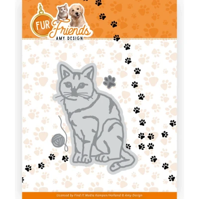 Afbeelding van Dies Amy Design Fur Friends Cat