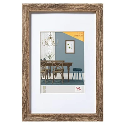Afbeelding van Walther Design Fiorito Efx040N Houten Fotolijst, Walnoten, 30 X 40 Cm, Met Kunstglas En Passe Partout