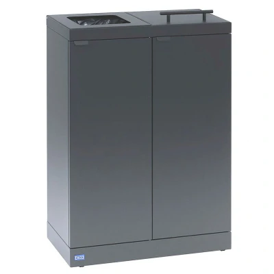 Afbeelding van Afvalscheidingsunit Bica 886 2x45 liter antraciet