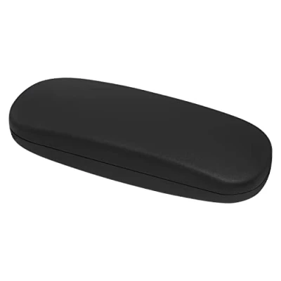 Afbeelding van MoKo Hard Shell Bril Case met Doek, PU Lederen Beschermende Brillen Cases Opslag Organizer Reizen voor Mannen Vrouwen, Zwart, Eén maat