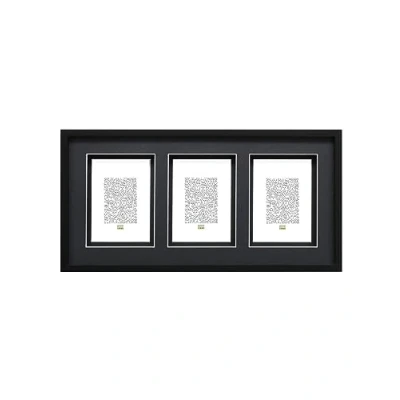 Afbeelding van Deknudt Frames multifotolijst S67NK2 P3 zwarte passe partout 10x15