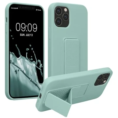 Afbeelding van kwmobile back cover voor smartphone geschikt Apple iPhone 12 / Pro 1x beschermhoesje van kunststof In mintgroen