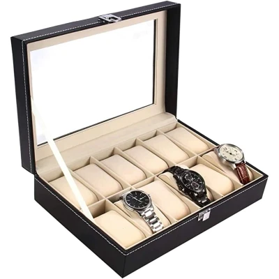 Afbeelding van horlogedoos \ horloge opbergbox kijkdoos Horlogekist watch box jewelry