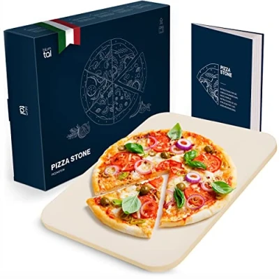 Afbeelding van Blumtal Pizzasteen Luxe Hittebestendig tot 900 C voor oven en grill Baksteen