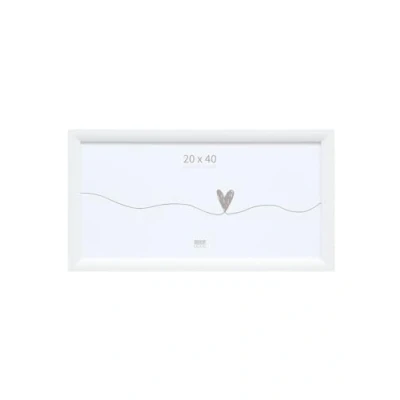 Afbeelding van Deknudt Frames fotolijst S54SF1 witte schilderlook hout 20x40 cm