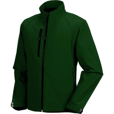 Afbeelding van Russell Heren waterbestendig &amp; winddicht Softshell jasje (Fles groen)