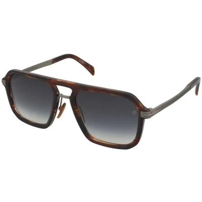Afbeelding van DAVID BECKHAM Uomo DB 7136/S 6C5/9O Occhiali da sole Acetato Marrone Grigio Squadrata Normale Sfumato