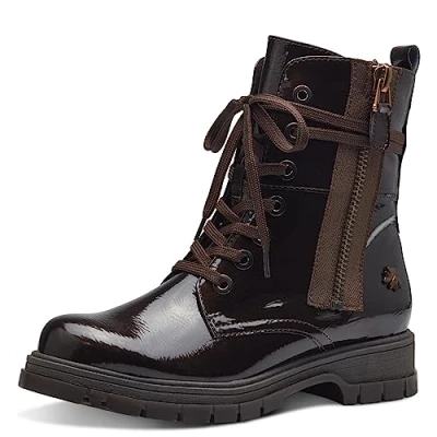 Afbeelding van MARCO TOZZI dames 2 85200 41 Boot Flat, Mocca Patent, 38 EU