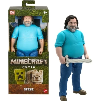 Afbeelding van Mattel A Minecraft Movie Action Figure Large Steve 30 cm Figuur