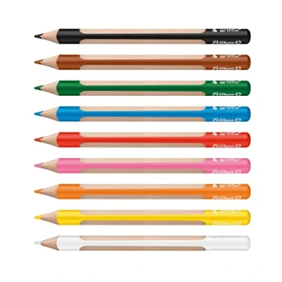 Afbeelding van Pelikan Griffix Kleurpotlood, Etui Van 9 Stuks Kleurpotlood