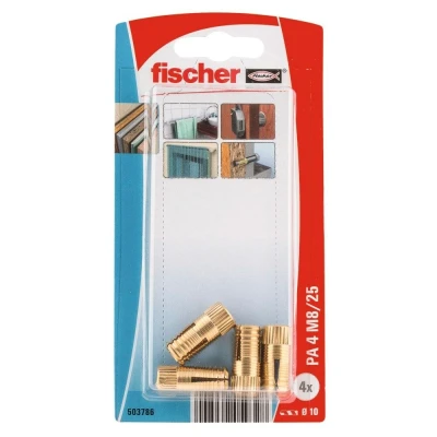 Afbeelding van fischer Messingplug PA 4 M8x25mm (Per stuks)