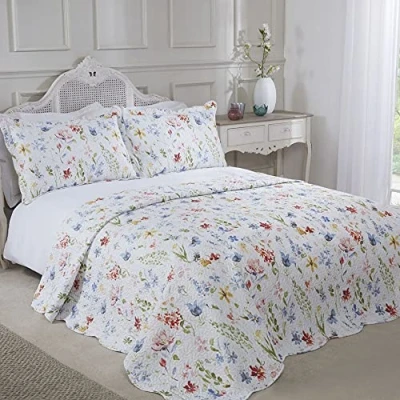 Afbeelding van Emma Barclay Lente Gewatteerde Patchwork Sprei Set Eenpersoons