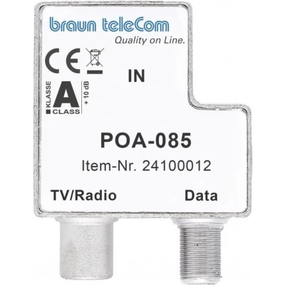 Afbeelding van Braun Telecom POA 085 push on Radio/TV/Data filter (met retourband sperfilter)