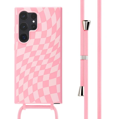 Afbeelding van Samsung Galaxy S24 Ultra Hoesje Siliconen en TPU (zacht) iMoshion Softcase/Koordhoesje/Backcover Roze Telefoonhoesje
