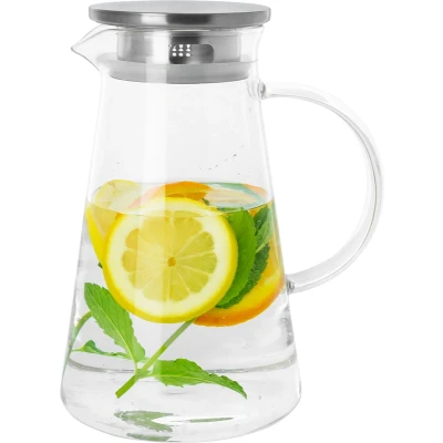 Afbeelding van Krumble Karaf met filter, handvat en aluminium deksel 1,8 L Glas