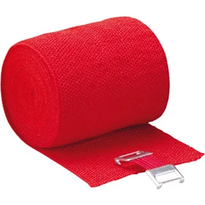 Afbeelding van Höga Lastic Color, rood, 6 cm x 5 m uitgerekt, duurzaam elastisch ideaal verband, per stuk verpakt (1 0,036 kg)