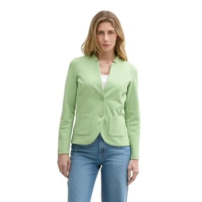 Afbeelding van TOM Tailor Ottoman Structure Blazer, Dames, Maat: XL, True green