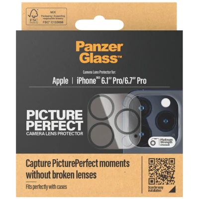 Afbeelding van Screenprotector Apple iPhone 15 Pro: PanzerGlass Camera Protector