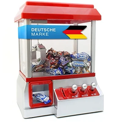 Afbeelding van GOODS+GADGETS Candy Grabber Snoepautomaat Snoepmachine grijper speelautomaat rood, kind