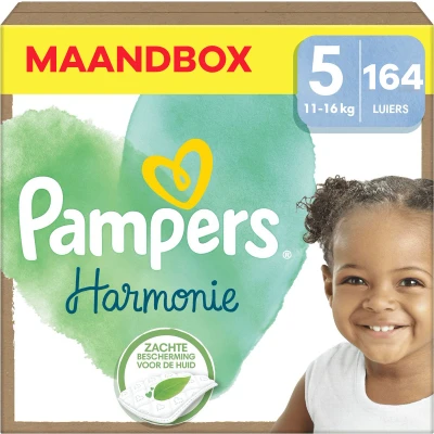 Afbeelding van Pampers Harmonie Maat 5 Maandbox 164 stuks 11/16 KG
