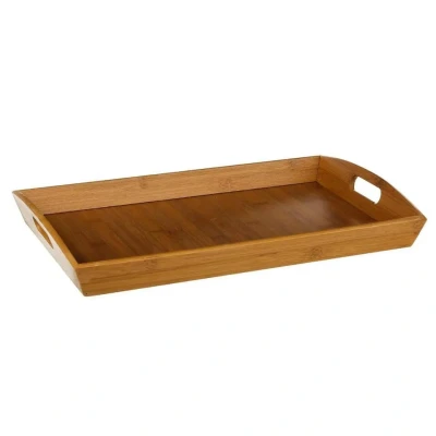 Afbeelding van 5Five Dienblad/serveerblad bamboe met handvaten 45 x 29 cm