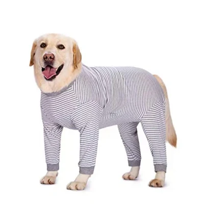Afbeelding van Yeapeeto Hond onesie Surgery Recovery Suit voor grote middelgrote bodysuit dogs pyjama&#039;s PJS volledige body haaruitval, voorkomt likken, wondbescherming, alternatief cone