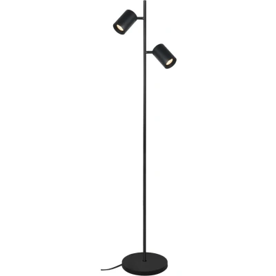 Afbeelding van Artdelight Vloerlamp Megano 2 lichts H 150 cm zwart