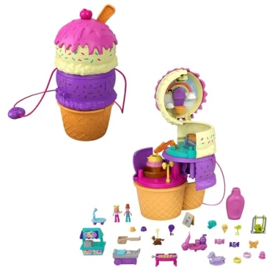 Afbeelding van Polly Pocket Speelset Draai &amp; Verras Ijsje 23,96 Cm 26 delig