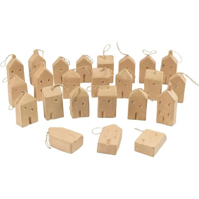 Afbeelding van Creativ Company Papier mache Huis Hanger, 24st.