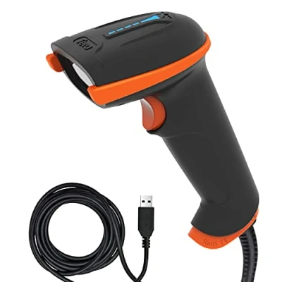 Afbeelding van Tera 1D Laser Barcode Scanner USB Bedrade Handheld Reader Plug and Play, L5100Y