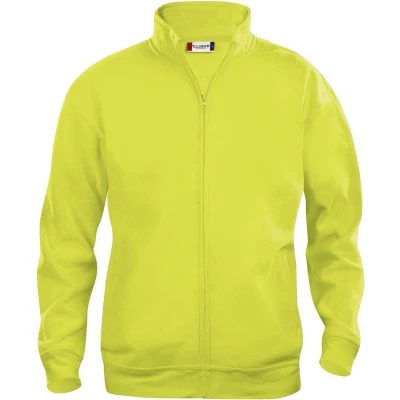 Afbeelding van Basic cardigan signaalgeel xl